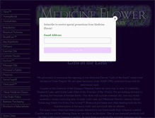 Tablet Screenshot of medicineflower.com